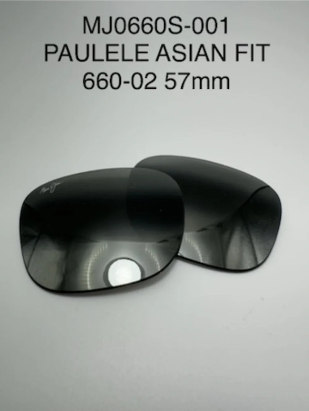 Factory Replacement Lenses for Maui Jim Paulele MJ0660S-001 57mm Neutral Gray